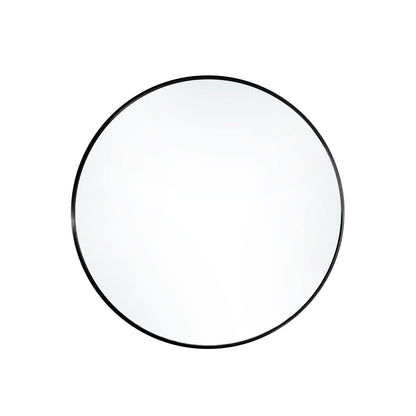 Dia 80cm Bathroom Mirror Black Framed Nordic Round Mirror